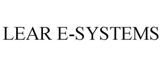 LEAR E-SYSTEMS