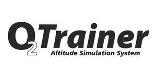 O2 TRAINER ALTITUDE SIMULATION SYSTEM