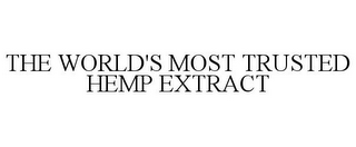 THE WORLD'S MOST TRUSTED HEMP EXTRACT