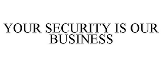 YOUR SECURITY IS OUR BUSINESS