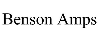 BENSON AMPS