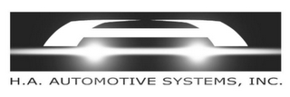 H.A. AUTOMOTIVE SYSTEMS, INC.