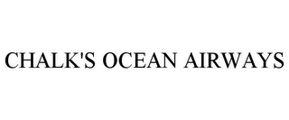 CHALK'S OCEAN AIRWAYS