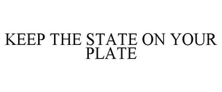 KEEP THE STATE ON YOUR PLATE