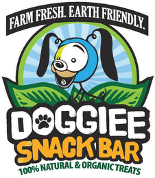 DOGGIEE SNACK BAR FARM FRESH. EARTH FRIENDLY. 100% ORGANIC & NATURAL TREAT'S