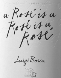 WINE OF ARGENTINA A ROSÉ IS A ROSÉ IS AROSÉ LUIGI BOSCA