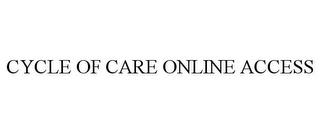 CYCLE OF CARE ONLINE ACCESS