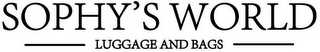 SOPHY'S WORLD LUGGAGE AND BAGS