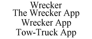 WRECKER THE WRECKER APP WRECKER APP TOW-TRUCK APP