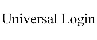 UNIVERSAL LOGIN