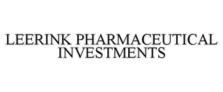 LEERINK PHARMACEUTICAL INVESTMENTS