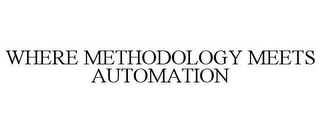 WHERE METHODOLOGY MEETS AUTOMATION