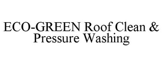 ECO-GREEN ROOF CLEAN & PRESSURE WASHING