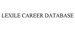 LEXILE CAREER DATABASE