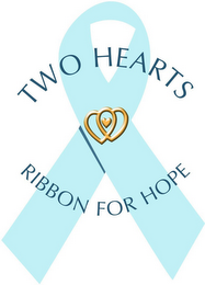 TWO HEARTS RIBBON FOR HOPE