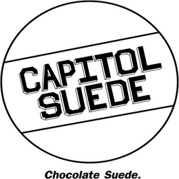 CAPITOL SUEDE; CHOCOLATE SUEDE.