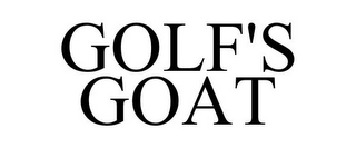 GOLF'S GOAT