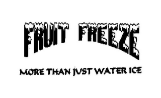 FRUIT FREEZE MORE THAN JUST WATER ICE