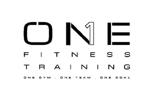 ONE FITNESS TRAINING ONE GYM ONE TEAM ONE GOAL 1