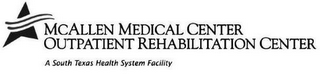 MCALLEN MEDICAL CENTER OUTPATIENT REHABILITATION CENTER A SOUTH TEXAS HEALTH SYSTEM FACILITY