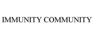 IMMUNITY COMMUNITY