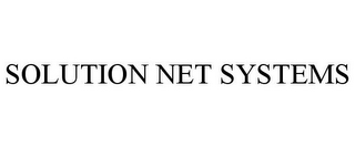 SOLUTION NET SYSTEMS