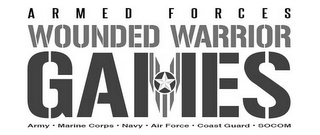 ARMED FORCES WOUNDED WARRIOR GAMES ARMY · MARINE CORPS · NAVY ·AIR FORCE · COAST GUARD · SOCOM