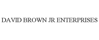 DAVID BROWN JR ENTERPRISES