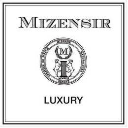 MIZENSIR CREATEUR DE PARFUM MIZENSIR MANUFACTURA GENEVE M MCMXCIX LUXURY