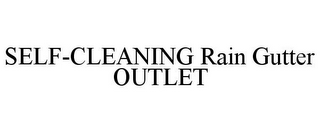 SELF-CLEANING RAIN GUTTER OUTLET