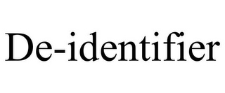 DE-IDENTIFIER