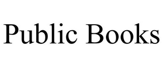 PUBLIC BOOKS