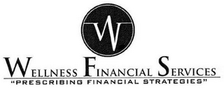 W WELLNESS FINANCIAL SERVICES PRESCRIBING FINANCIAL STRATEGIES