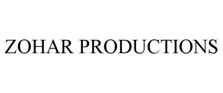 ZOHAR PRODUCTIONS