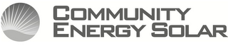 COMMUNITY ENERGY SOLAR