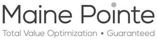 MAINE POINTE TOTAL VALUE OPTIMIZATION · GUARANTEED