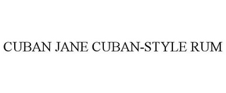 CUBAN JANE CUBAN-STYLE RUM