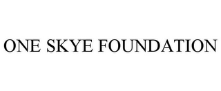 ONE SKYE FOUNDATION