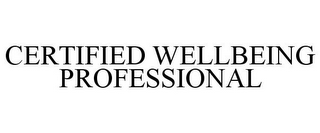 CERTIFIED WELLBEING PROFESSIONAL