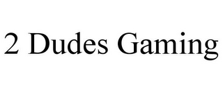 2 DUDES GAMING