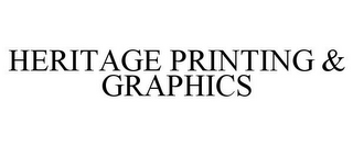 HERITAGE PRINTING & GRAPHICS