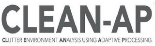 CLEAN-AP CLUTTER ENVIRONMENT ANALYSIS USING ADAPTIVE PROCESSING