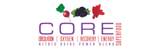 CORE CIRCULATION | OXYGEN | RECOVERY | ENERGY NITRIC OXIDE POWER BLEND SUPERFOOD