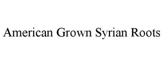 AMERICAN GROWN SYRIAN ROOTS