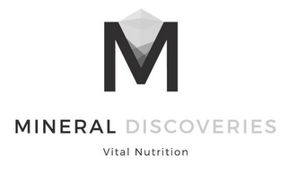 M MINERAL DISCOVERIES VITAL NUTRITION