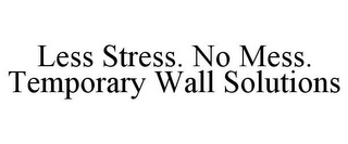 LESS STRESS. NO MESS. TEMPORARY WALL SOLUTIONS