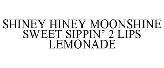 SHINEY HINEY MOONSHINE SWEET SIPPIN' 2 LIPS LEMONADE