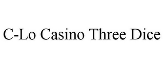 C-LO CASINO THREE DICE