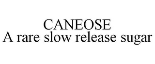 CANEOSE A RARE SLOW RELEASE SUGAR