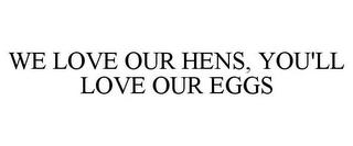 WE LOVE OUR HENS, YOU'LL LOVE OUR EGGS